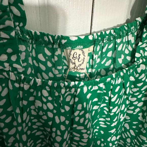 Grace & Emma Green dot dress - Picture 5 of 6